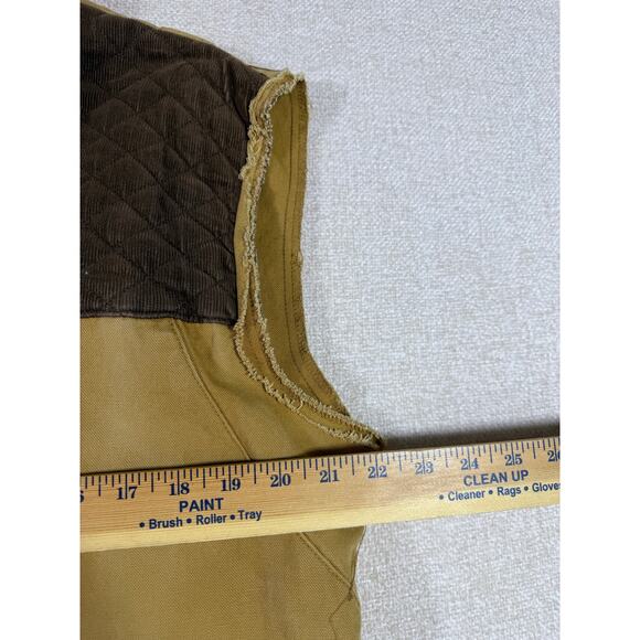 Duxback Men Medium Tan Hunting Zip Front Vest Outdoor Field Shooting Sportswear - Picture 8 of 10